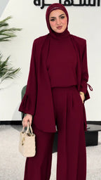 3 pieces crepe enssemble