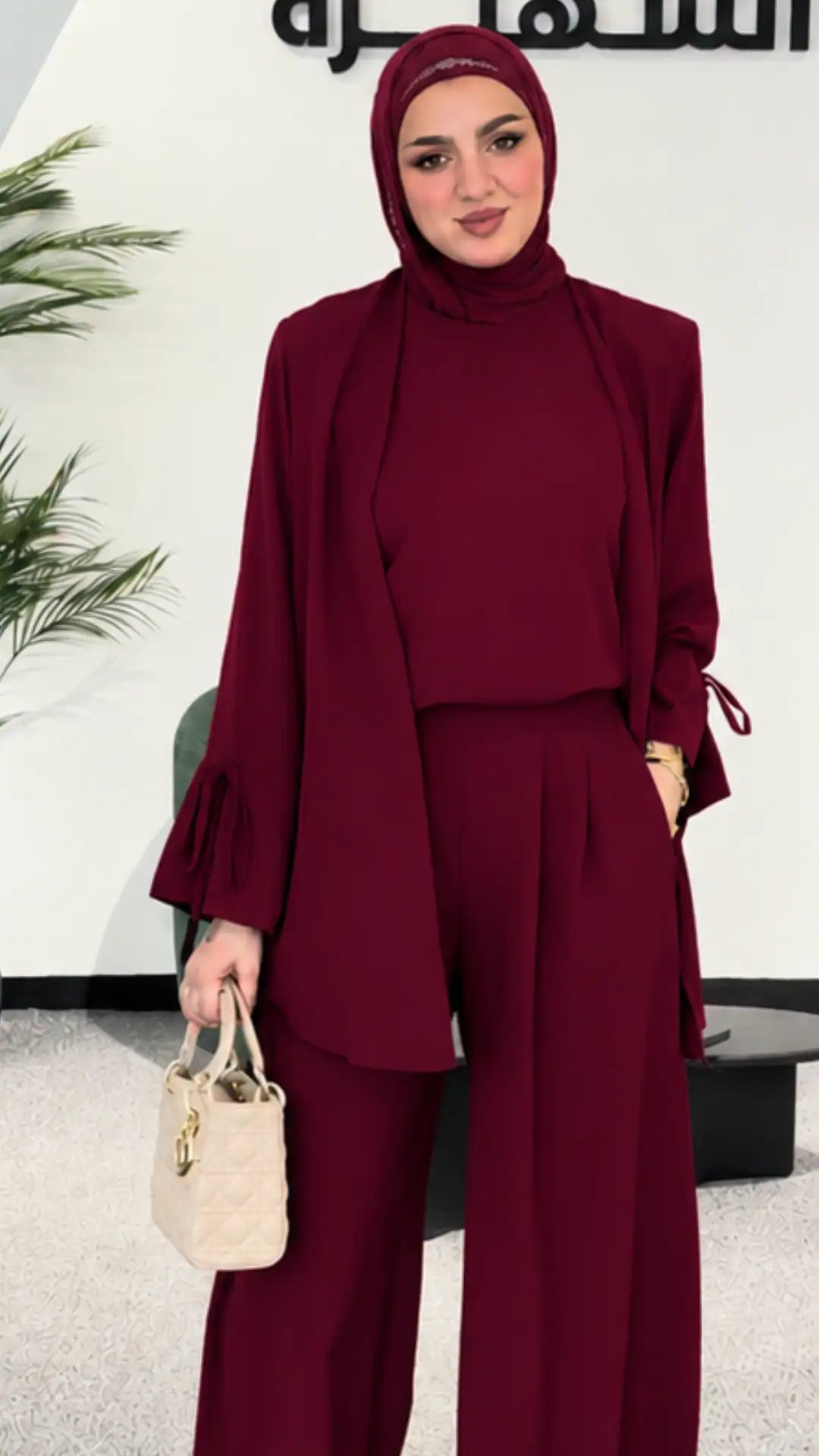 3 pieces crepe enssemble